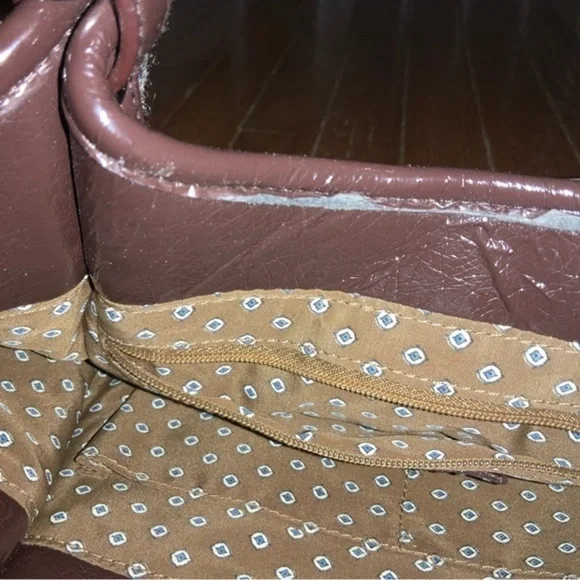 Vera Bradley Dual Strap Quilted Plaid Shoulder Bag Red, Blue, Tan - Picture 10 of 15